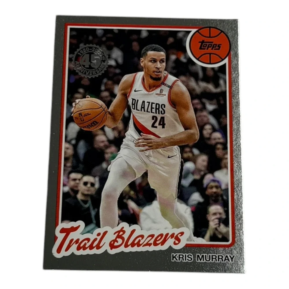 2025 Topps‎ Kris Murray Portland Trail Blazers 80BK-11 45th Anniversary Card